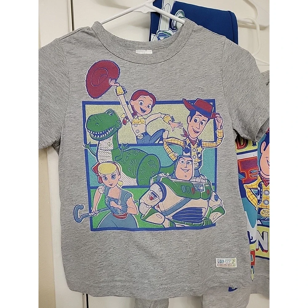 Disney Store Pixar Toy Story Kids Sweatshirt & Shirt Set In M & Pants Size 7/8 - Picture 2 of 13